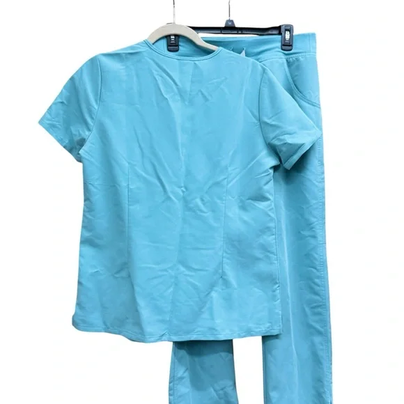 Figs Sea Glass Small Catarina Small Petite Kade Pants GUC - Picture 3 of 8